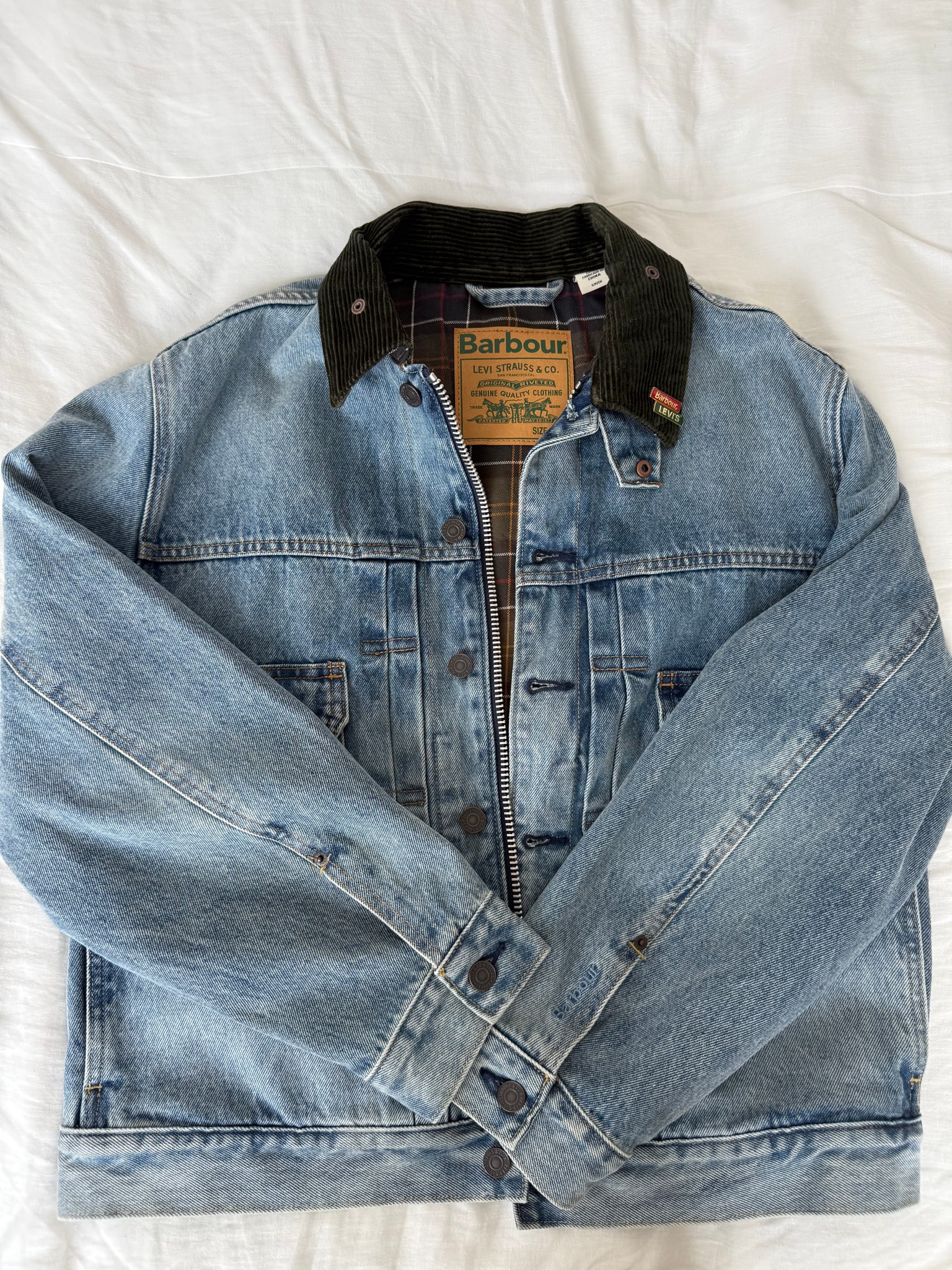 Levi's x Barbour Type II Denim Trucker "Washed Indigo"