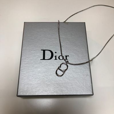 ディオール CDロゴネックレス シルバーカラー ネックレス