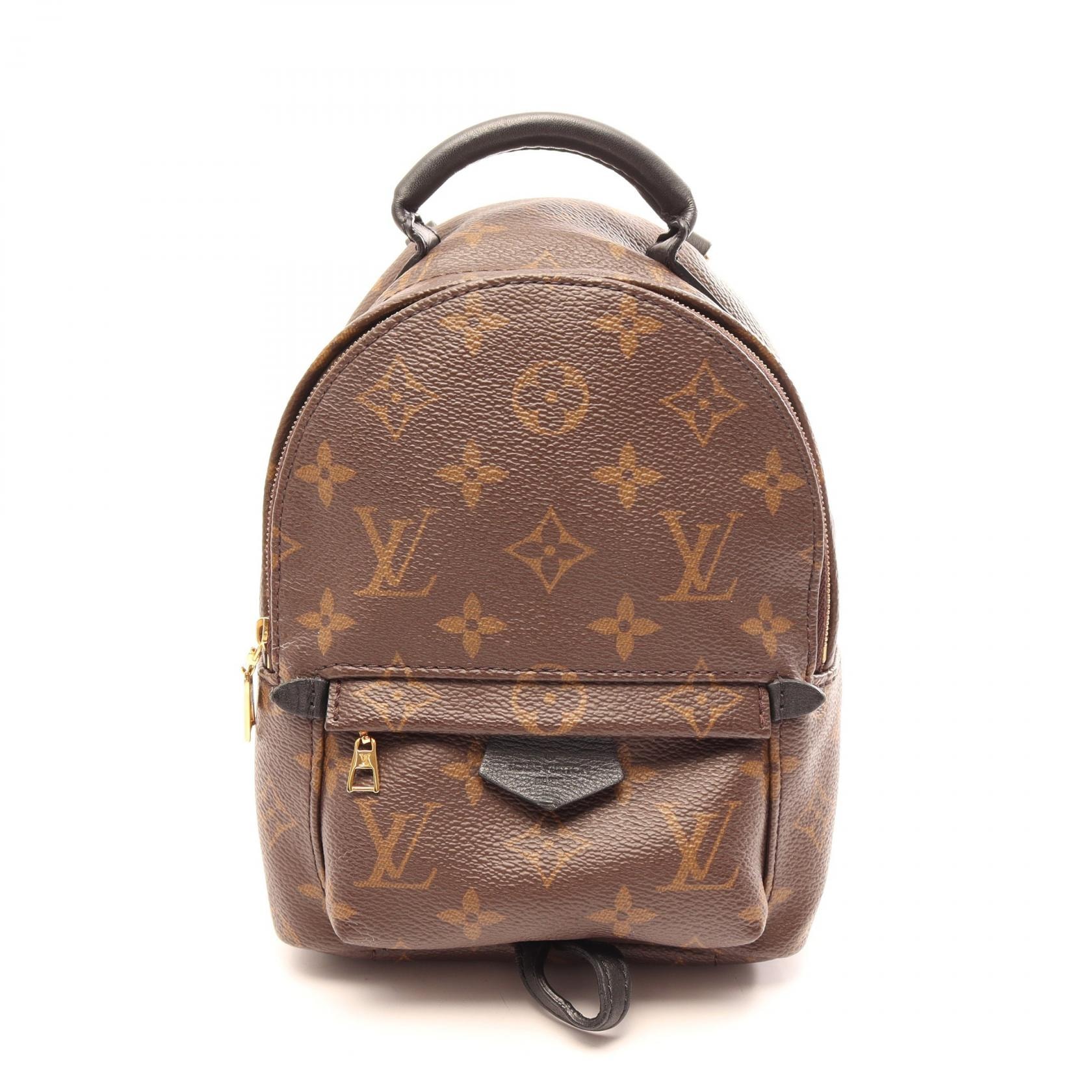 ルイ・ヴィトン LOUIS VUITTON パームスプリングス バックパック ミニ リュックサック バックパック バッグ PVCコーティングキャンバス レザー モノグラム レディース ブラウン系 / ブラック系 M44873 【中古】