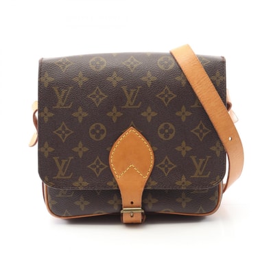 ルイ・ヴィトン LOUIS VUITTON カルトシエールMM ショルダーバッグ バッグ PVCコーティングキャンバス レザー モノグラム レディース ブラウン系 M51253 【中古】