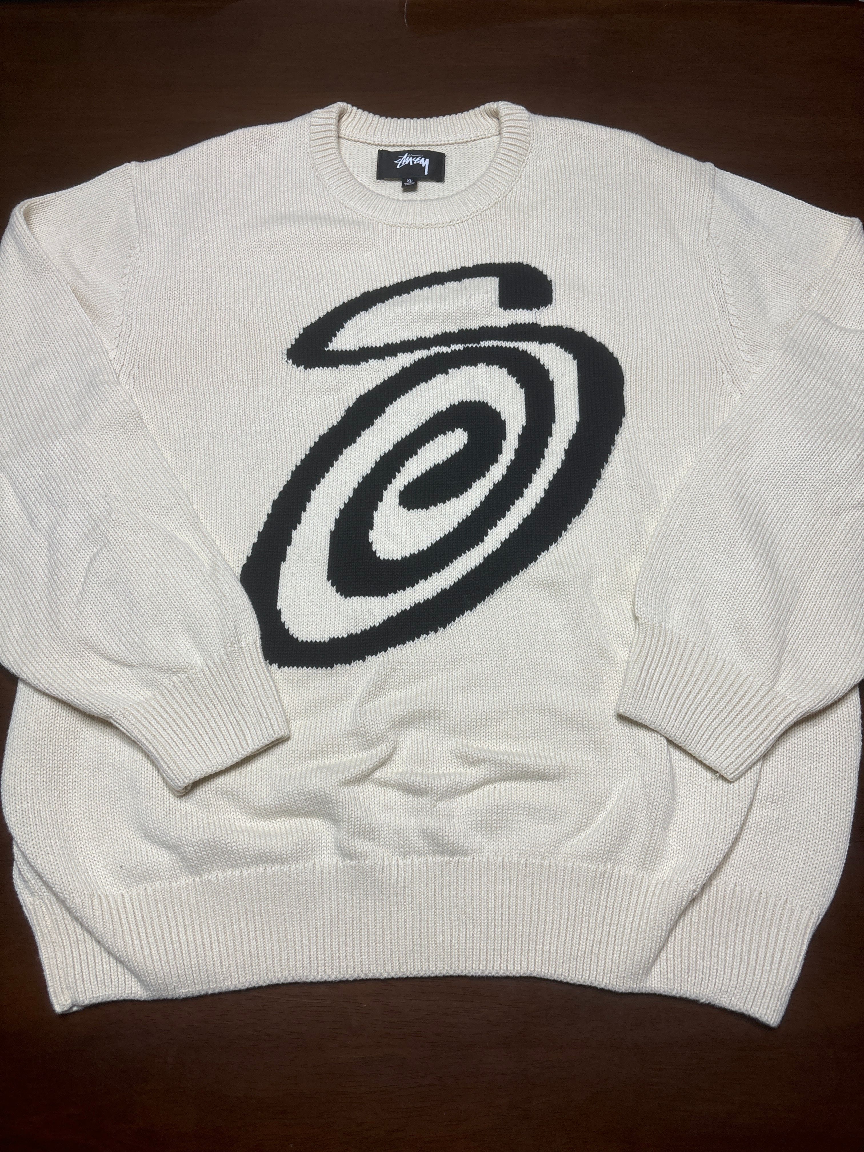Stussy CURLY S SWEATER "Natural"