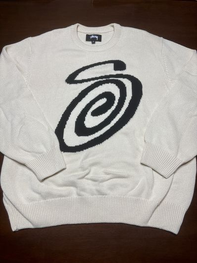 Stussy CURLY S SWEATER "Natural"