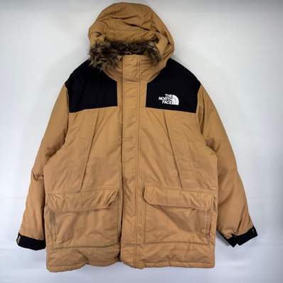 古着 ザ・ノースフェイス THE NORTH FACE ジャケット DRYVENT ダウンジャケット マウンテンジャケット 600fil 2XL ベージュ系 メンズ