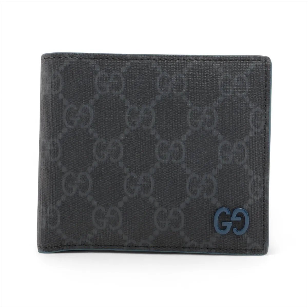 ■美品 グッチ GGスプリーム 768244 二つ折り 財布
