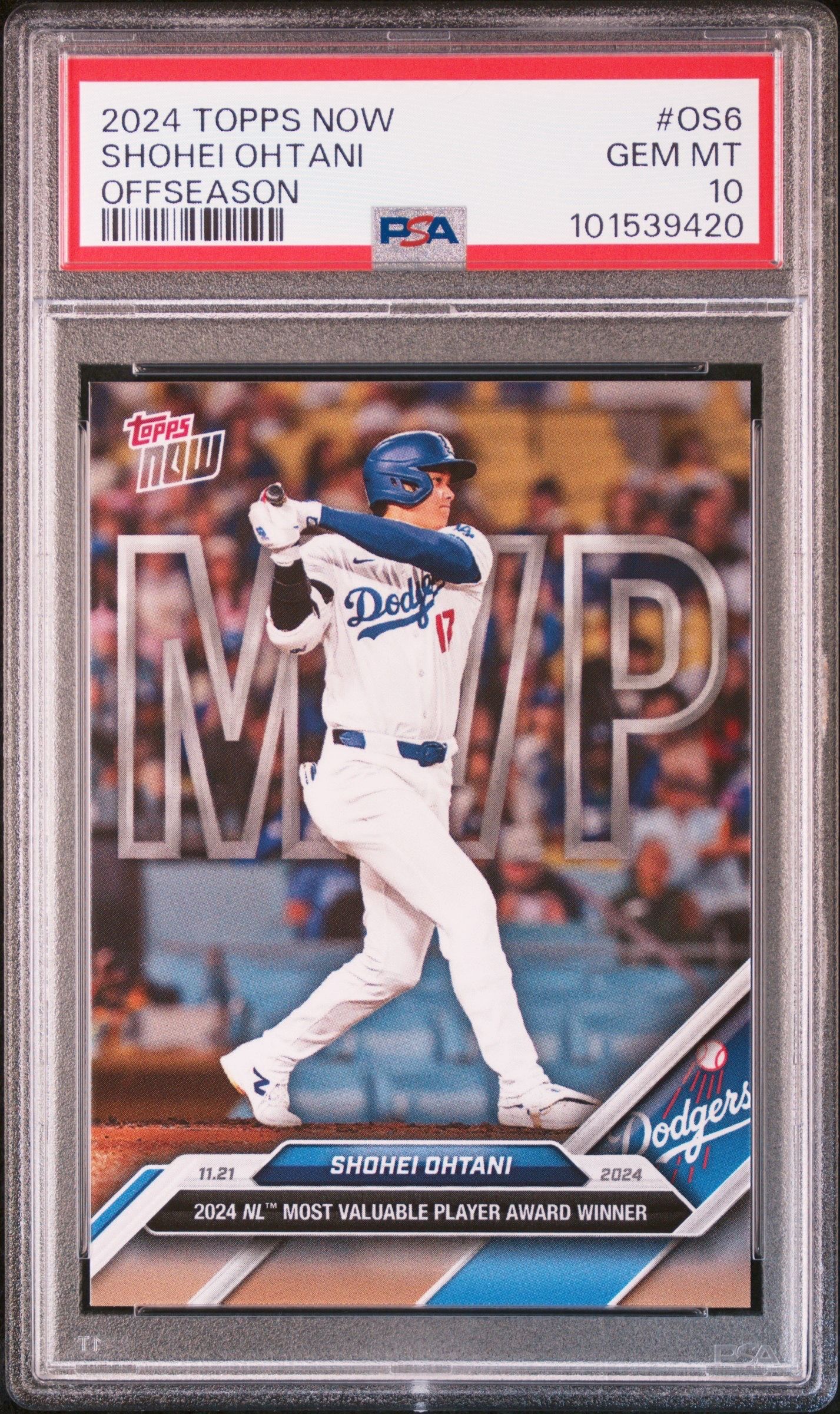 大谷翔平 [OS-6](2024 MLB トップスナウカード「LOOK FOR RELICS and AUTO-RELICS」)