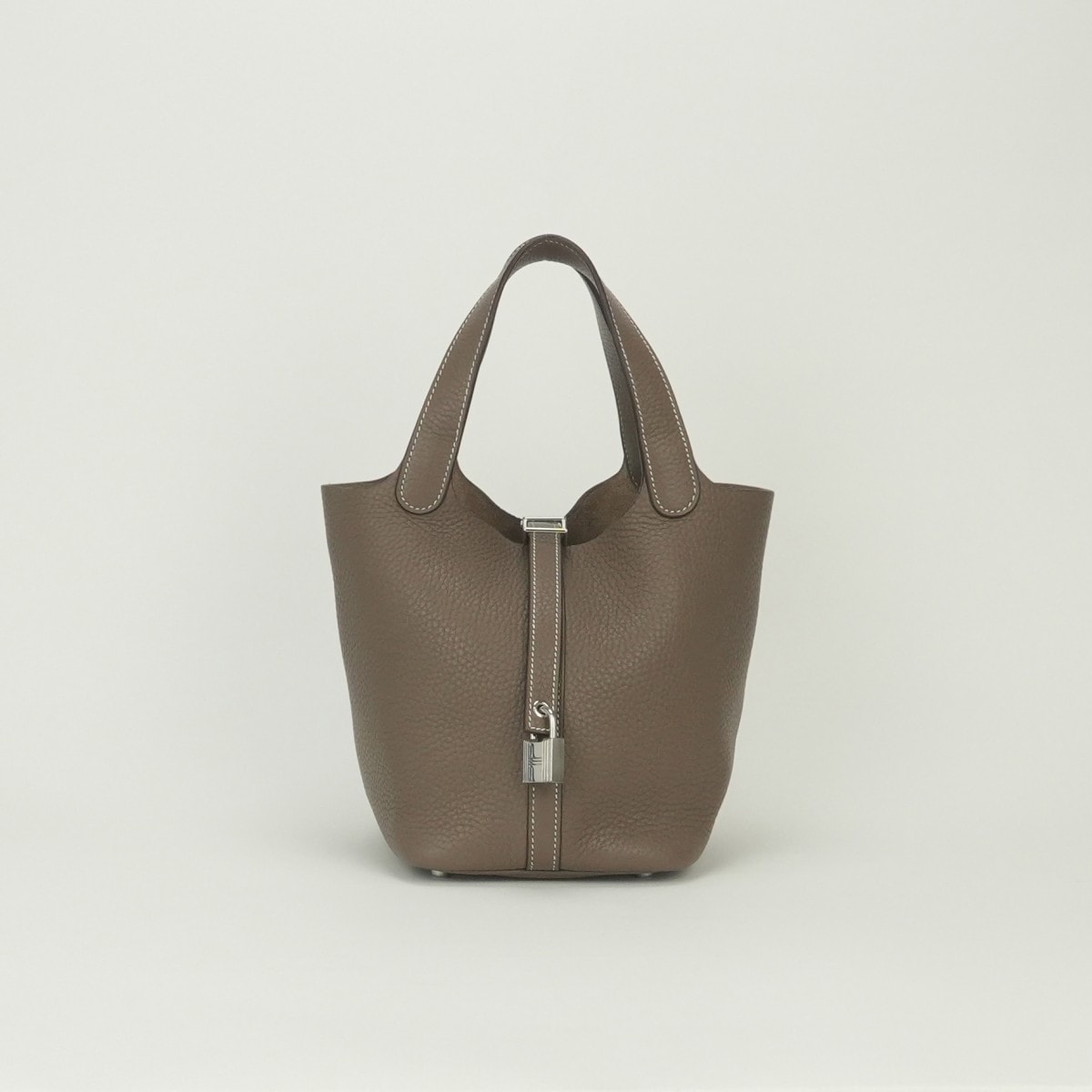 エルメス HERMES ピコタンロックPM ピコタンロック PM ピコタンPM ピコタンロック18 バッグ トートバッグ トリヨンクレマンス エトゥープ Etoupe グレー Gray シルバー金具 ハンドバッグ ピコタン