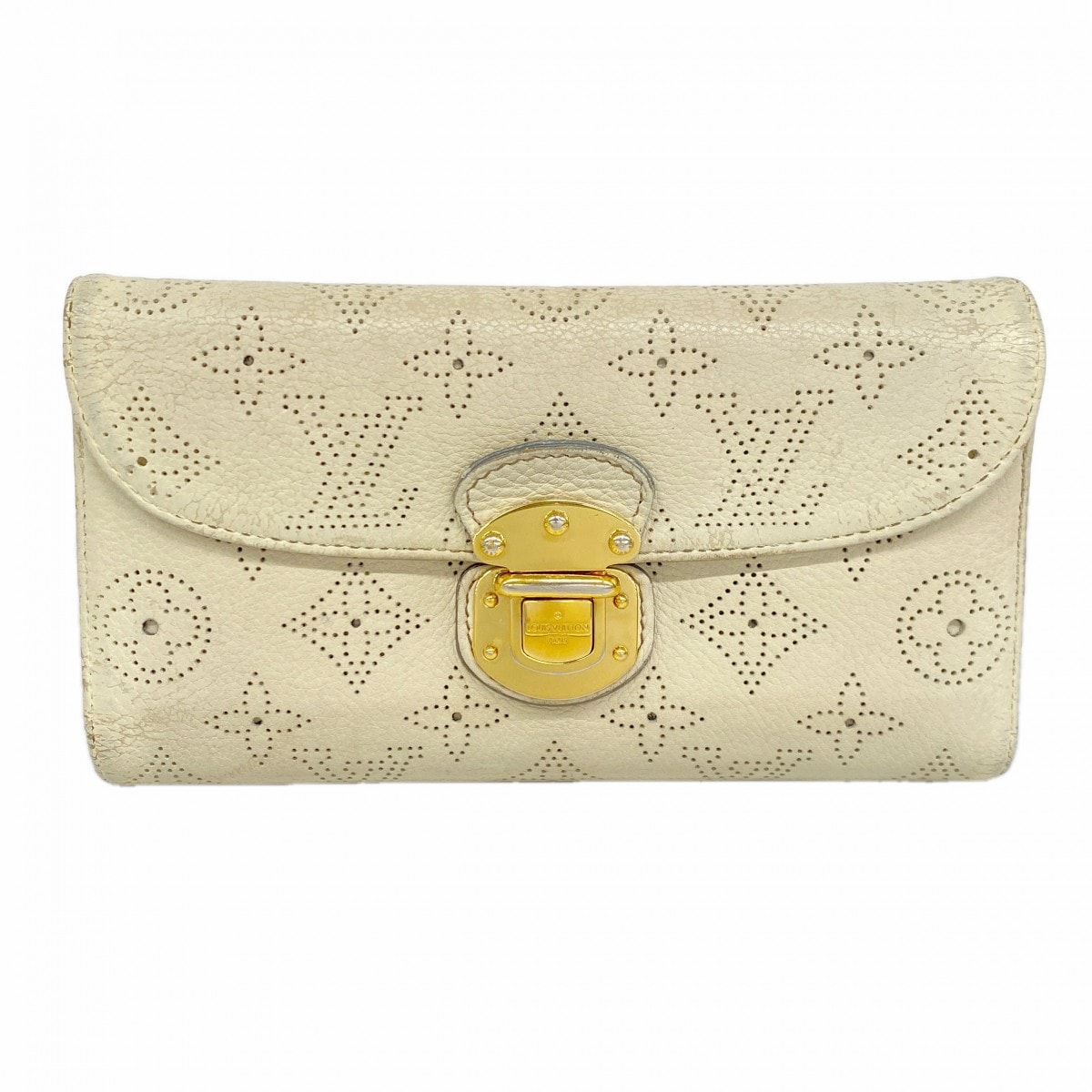 【6ee5796-k】ルイヴィトン 三つ折り長財布 マヒナ ポルトフォイユアメリア  M58132  ラン【中古】レディース