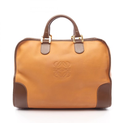 ロエベ LOEWE アマソナ40 ハンドバッグ バッグ レザー レディース ブラウン系 【中古】