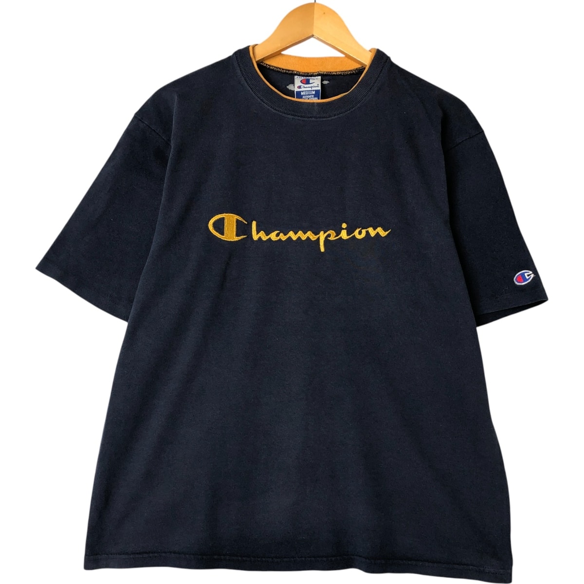 古着 90年代 チャンピオン Champion ロゴプリントTシャツ USA製 メンズM相当 ヴィンテージ/eaa559317