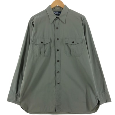 古着 ラルフローレン Ralph Lauren POLO by Ralph Lauren 長袖 コットンシャツ メンズL相当/eaa527857