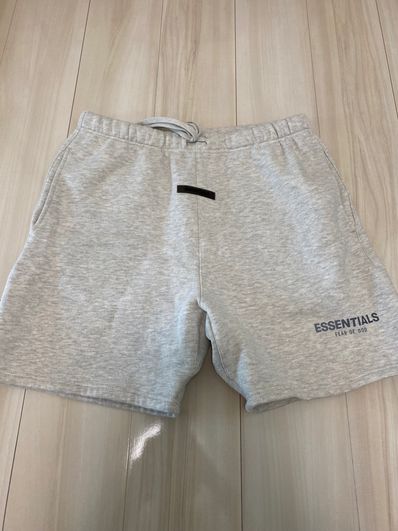 FEAR OF GOD ESSENTIALS SWEATSHORT "Light Heather Oatmeal"