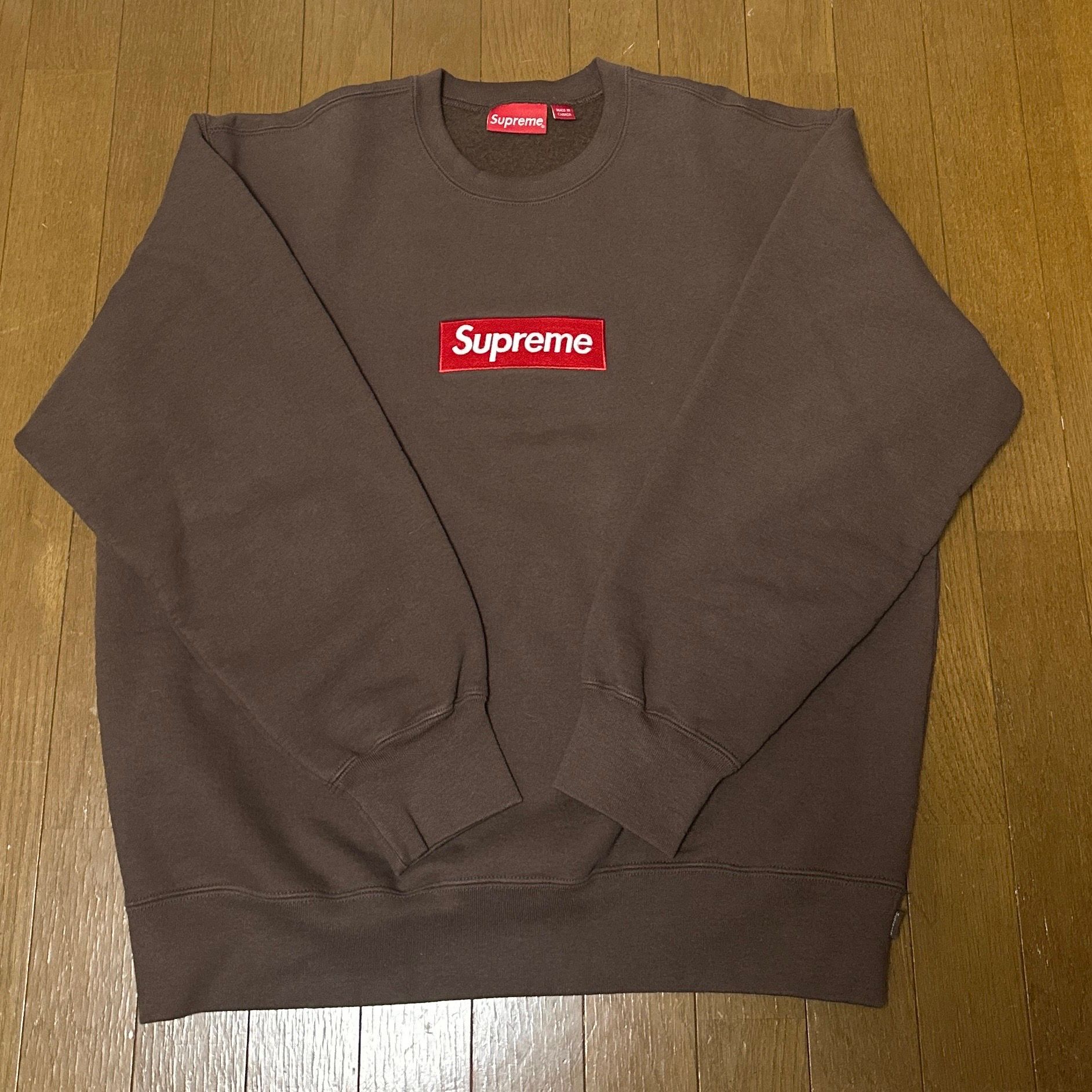 Supreme Box Logo Crewneck "Brown" (22FW)