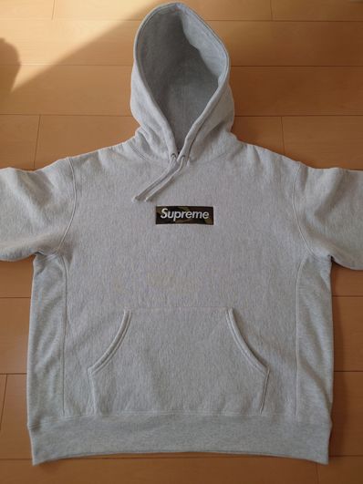 Supreme Box Logo Hooded Sweatshirt "Ash Grey" (23FW)