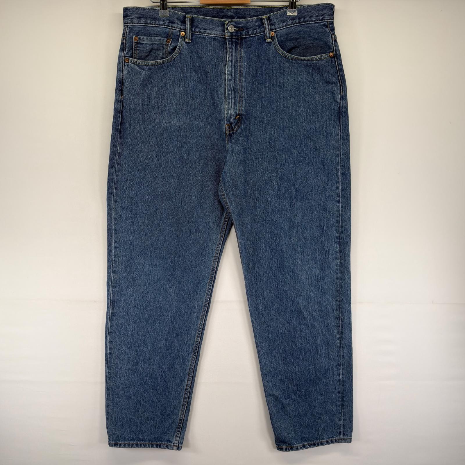 古着 リーバイス Levi's デニム パンツ Gパン 550 テーパード 5ポケット ジッパーフライ 大きいサイズ W40 L34  ブルー系 メンズ