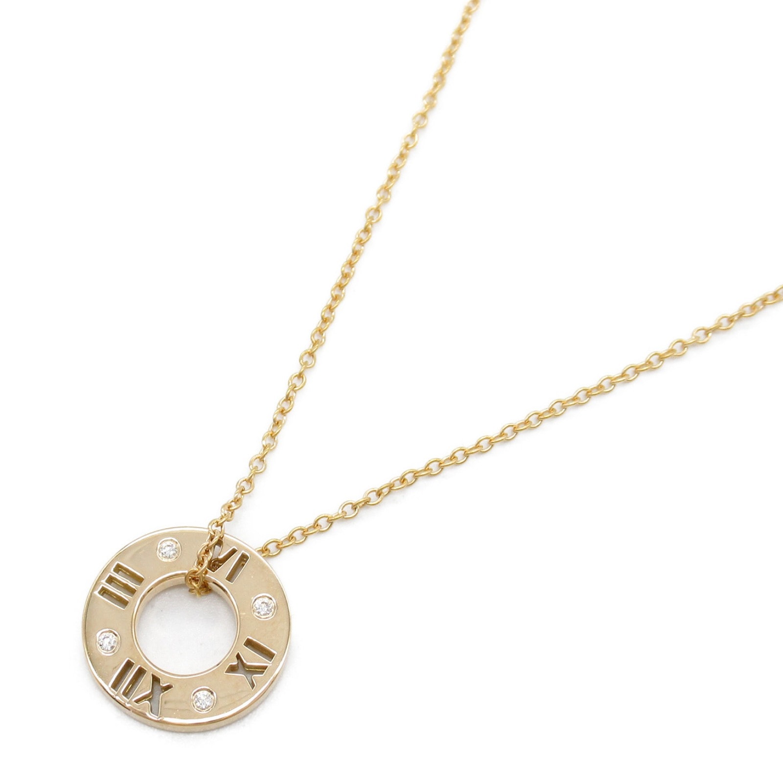 ティファニー TIFFANY＆CO アストラピアスド ネックレス 4PD ネックレス ジュエリー K18PG（ピンクゴールド） ダイヤモンド レディース クリア系 【中古】