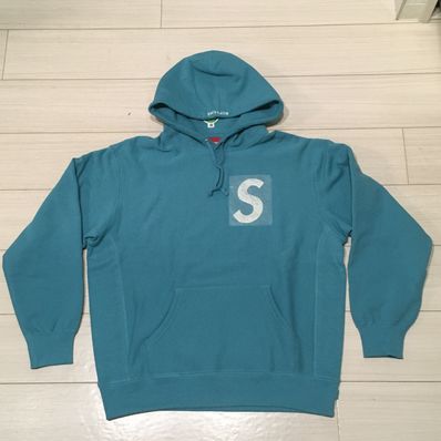 Supreme Swarovski® S Logo Hooded Sweatshirt "Light Aqua"