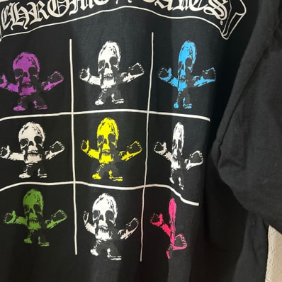 Chrome Hearts Scroll Logo Foti T-Shirt "Black"