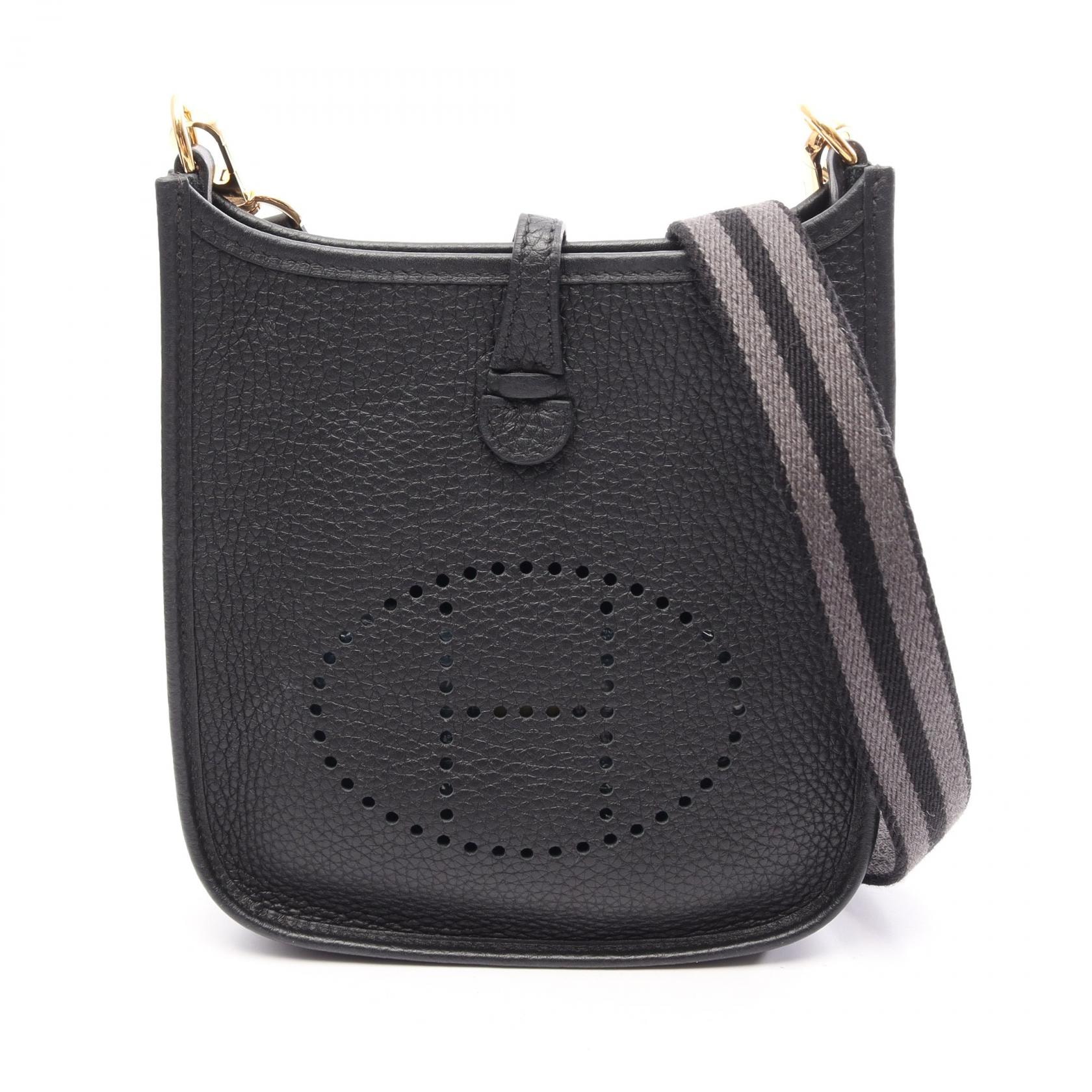 エルメス HERMES エヴリンアマゾンTPM ショルダーバッグ バッグ レザー トリヨンクレマンス トリヨンクレマンス ブラック(エルメス) B刻印(2023年製造) レディース ブラック系 【中古】
