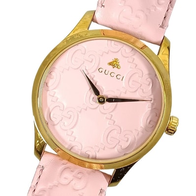 GUCCI グッチ 126.4 Gタイムレス レザー クォーツ 腕時計 C931