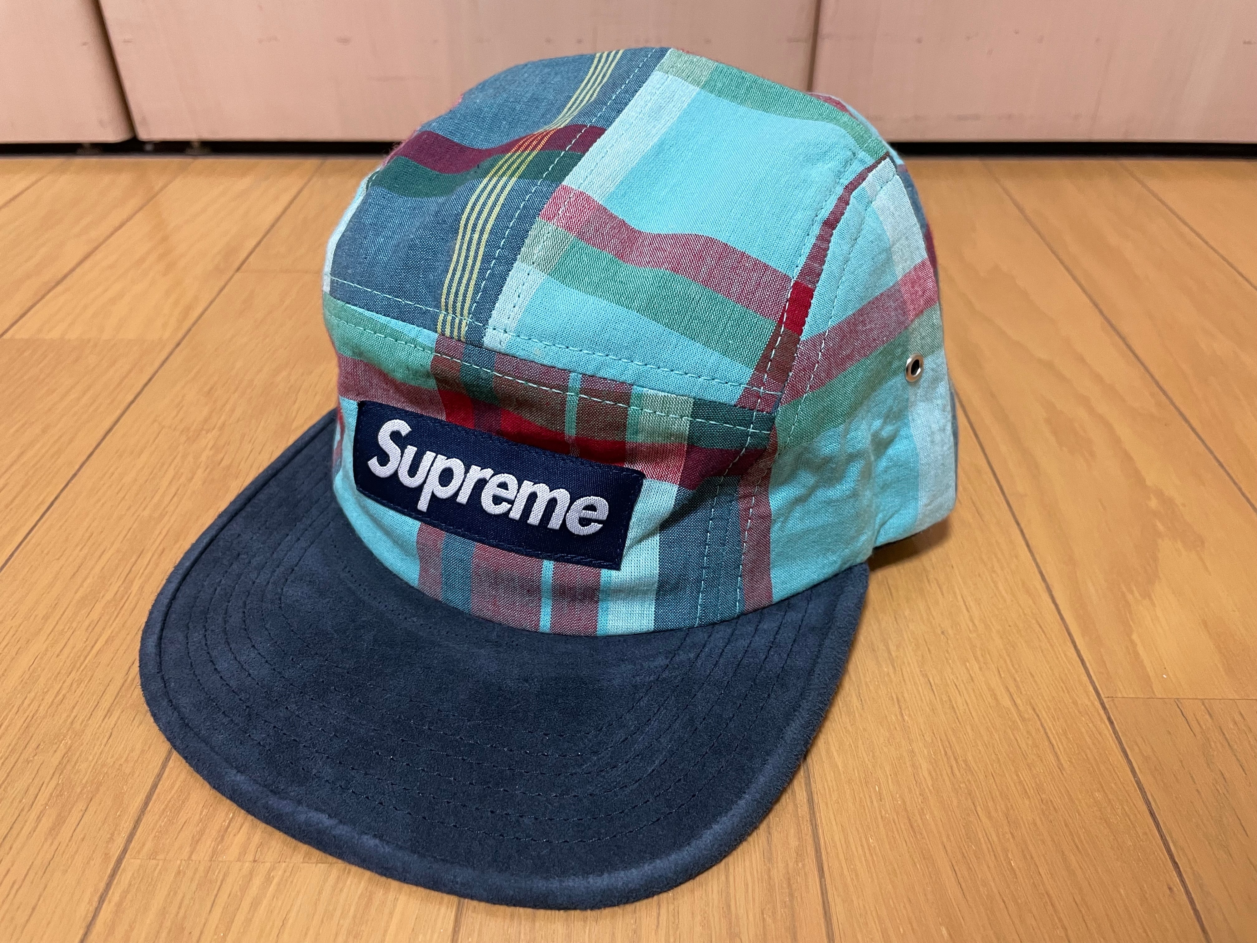 13SS Supreme Madras Camp Cap Navy