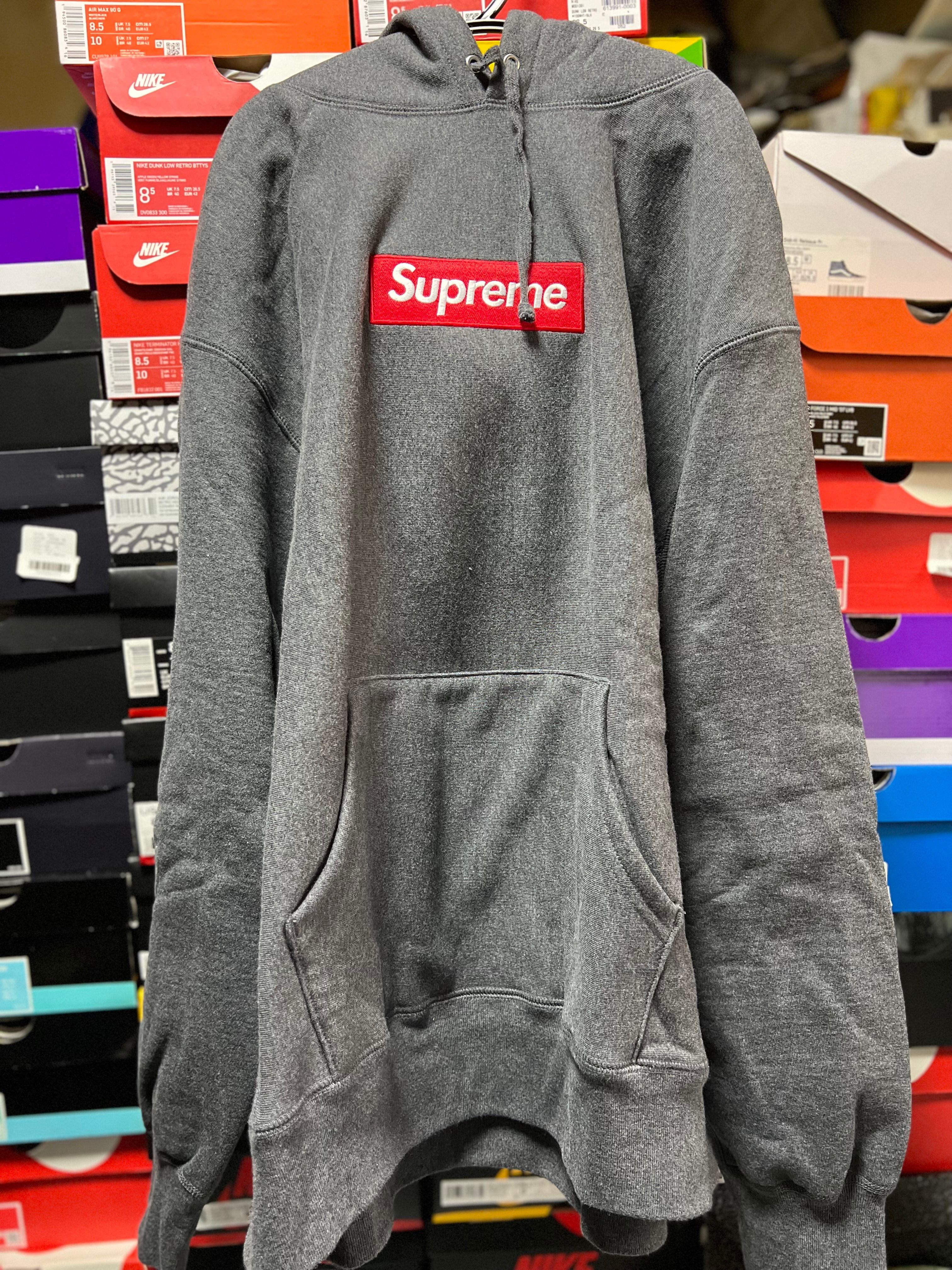 Supreme Box Logo Hooded Sweatshirt "Charcoal" (21FW)