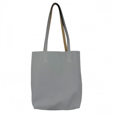 HERMES エルメス トートバッグ ネオドゥブルセンス35 リバーシブル ハンドバッグ 肩掛け Double Sens K刻印 レザー グレー系 ブラウン系 レディース 美品 2025年【中古品】