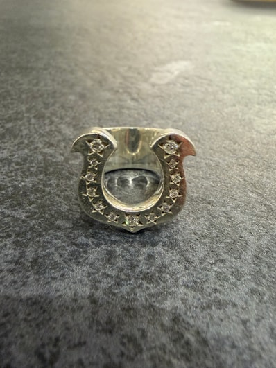 TENDERLOIN Horseshoe Ring Lab Grown Diamonds SV925 "Silver"