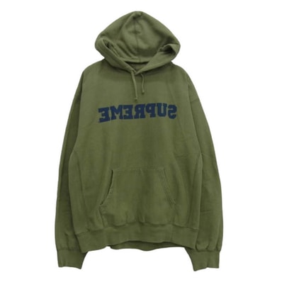 Supreme Reverse Hooded Sweatshirt "Olive"