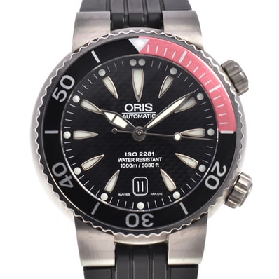 値下 オリス ORIS 633-7541 ダイバーズウォッチ デイト 自動巻き メンズ 良品 P#145979