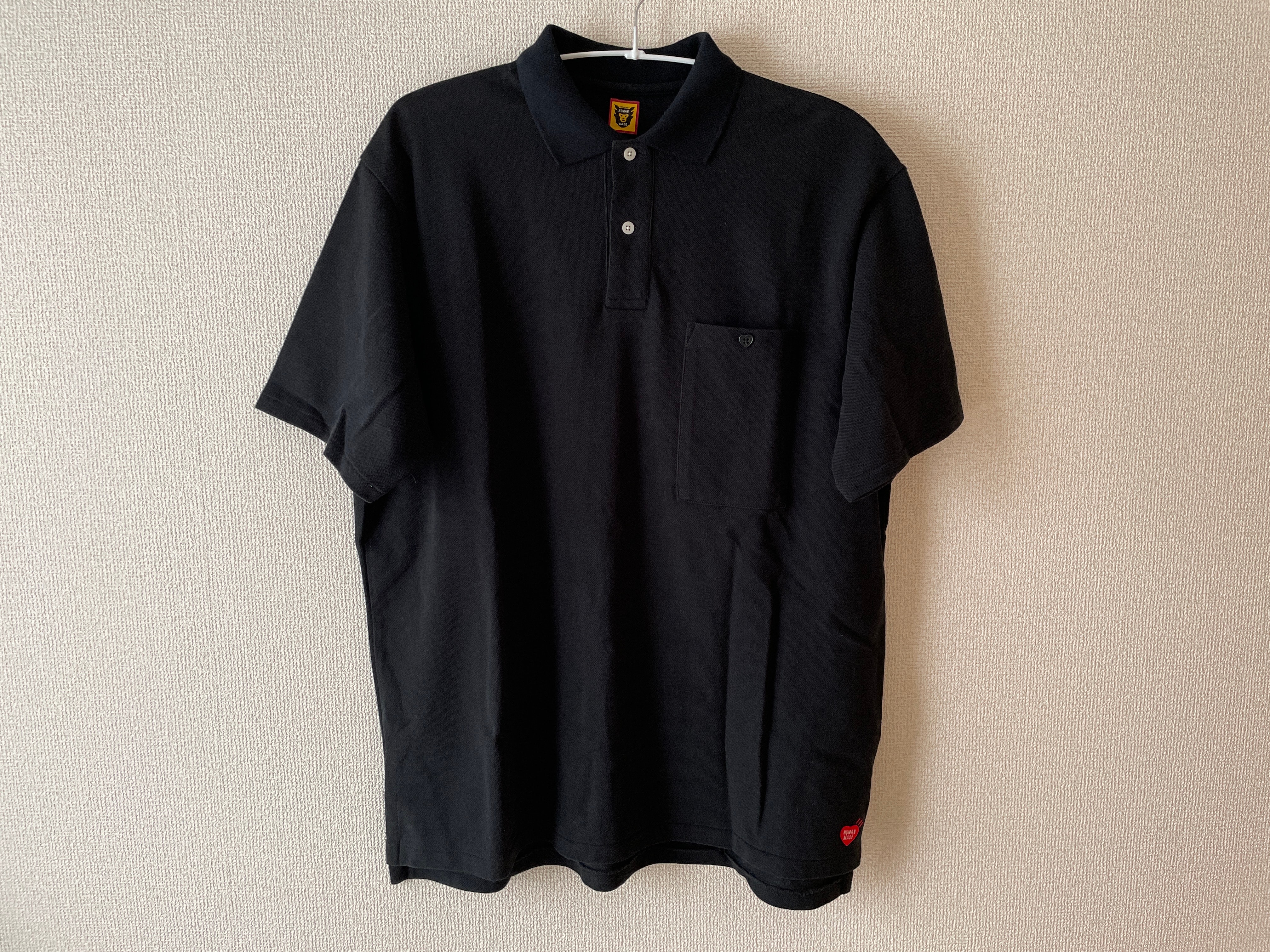 HUMAN MADE Big Polo Shirt "Black"