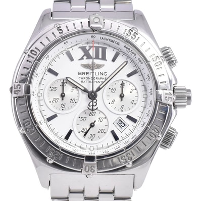 ブライトリング BREITLING A69348 クロノレーサー・ラトラパンテ クロノグラフ デイト クォーツ メンズ 美品 Q#146122