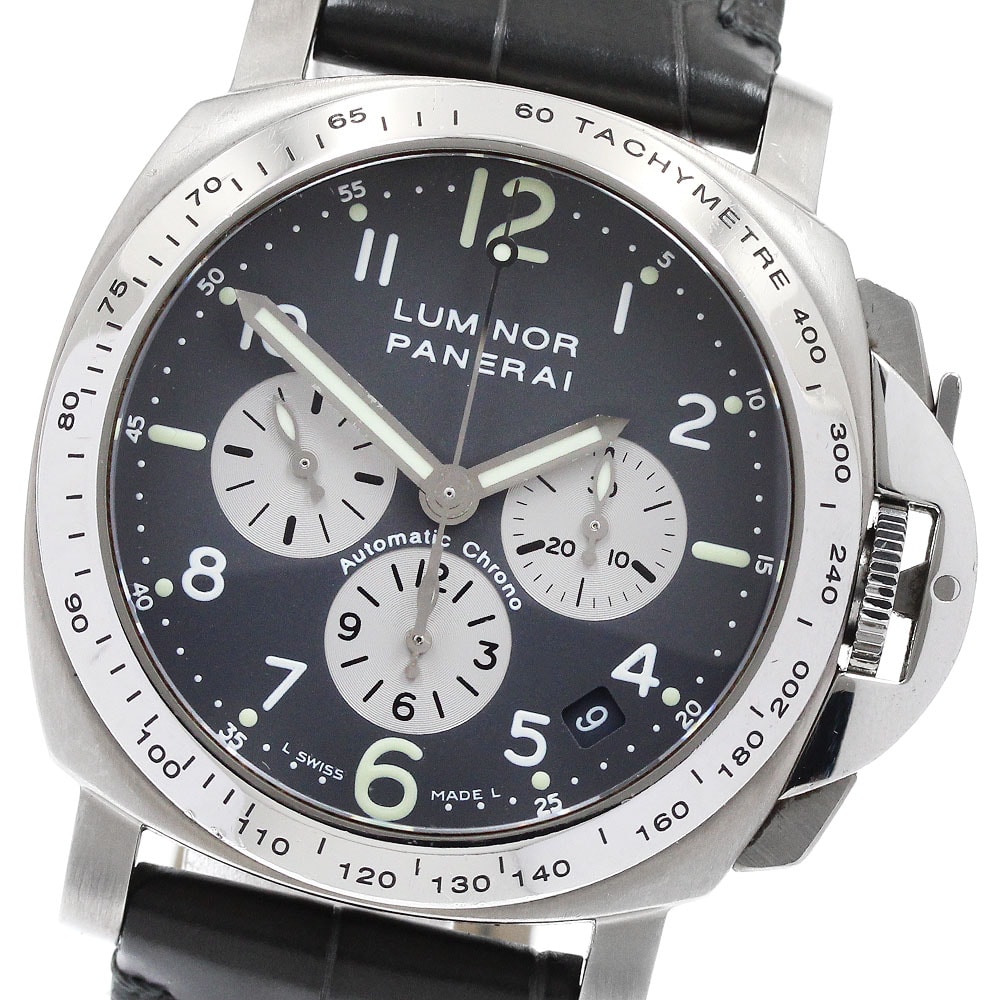 パネライ ルミノール クロノグラフ PAM00121 メンズ 【中古】