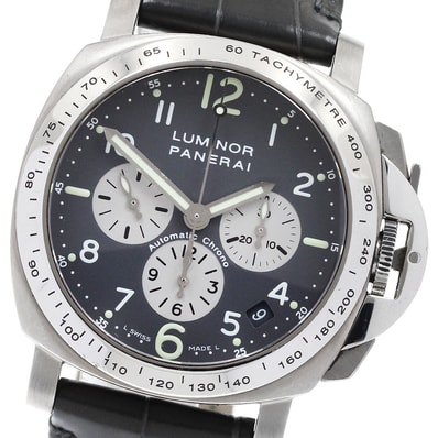 パネライ ルミノール クロノグラフ PAM00121 メンズ 【中古】