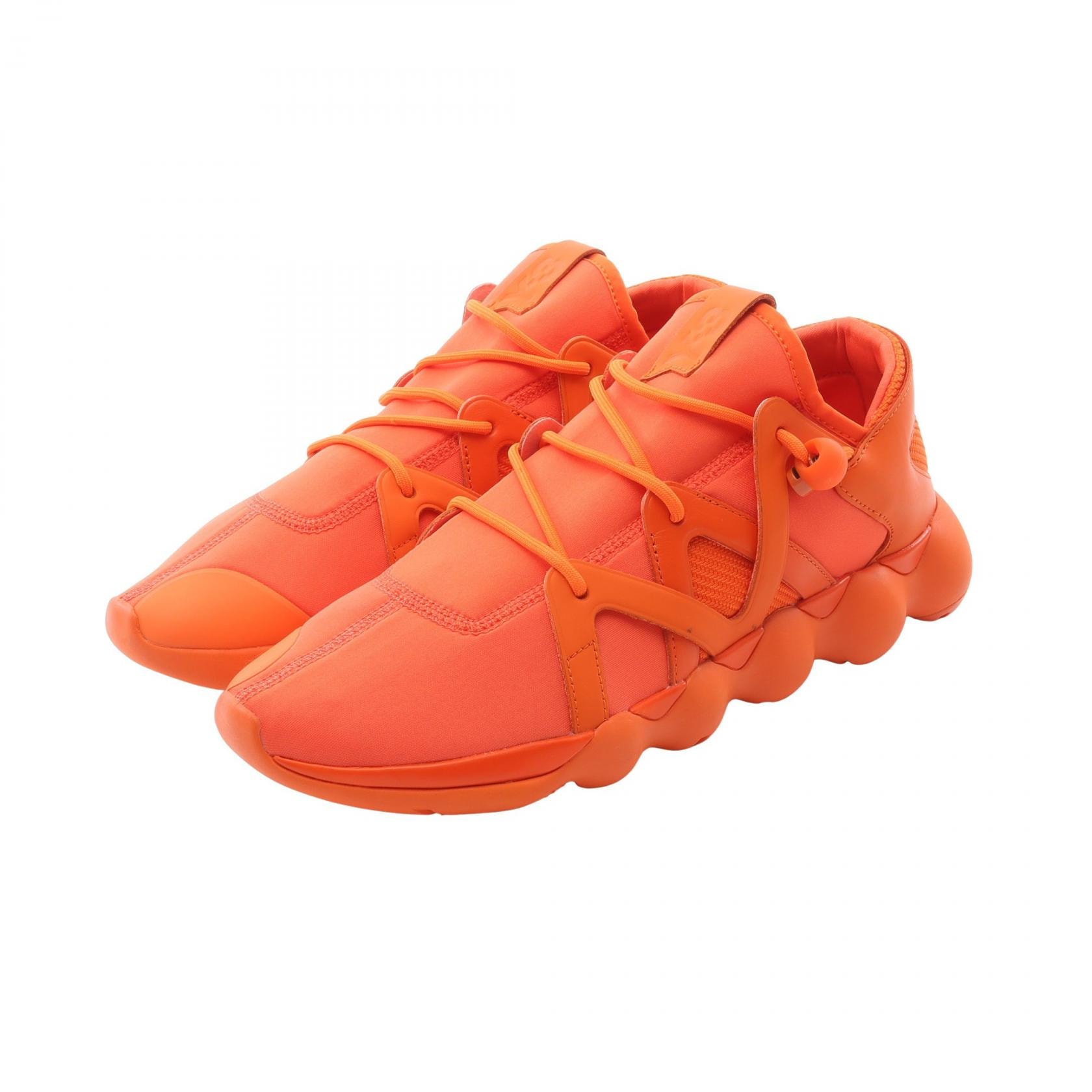 ワイスリー Y-3 KYUJO LOW スニーカー 靴 レザー ファブリック メンズ オレンジ系 BB4738 【中古】