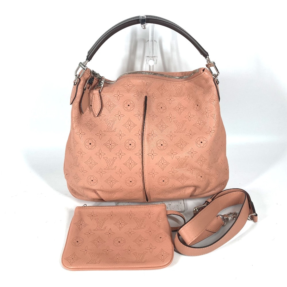 ルイヴィトン LOUIS VUITTON セレネPM M94276 モノグラムマヒナ 斜め掛け カバン トートバッグ ハンドバッグ 2WAYバッグ ショルダーバッグ モノグラムマヒナレザー ローズ ピンク 美品