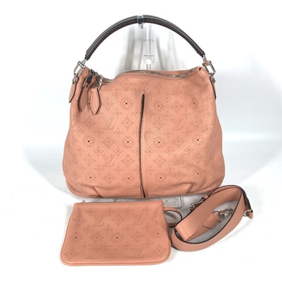 ルイヴィトン LOUIS VUITTON セレネPM M94276 モノグラムマヒナ 斜め掛け カバン トートバッグ ハンドバッグ 2WAYバッグ ショルダーバッグ モノグラムマヒナレザー ローズ ピンク 美品