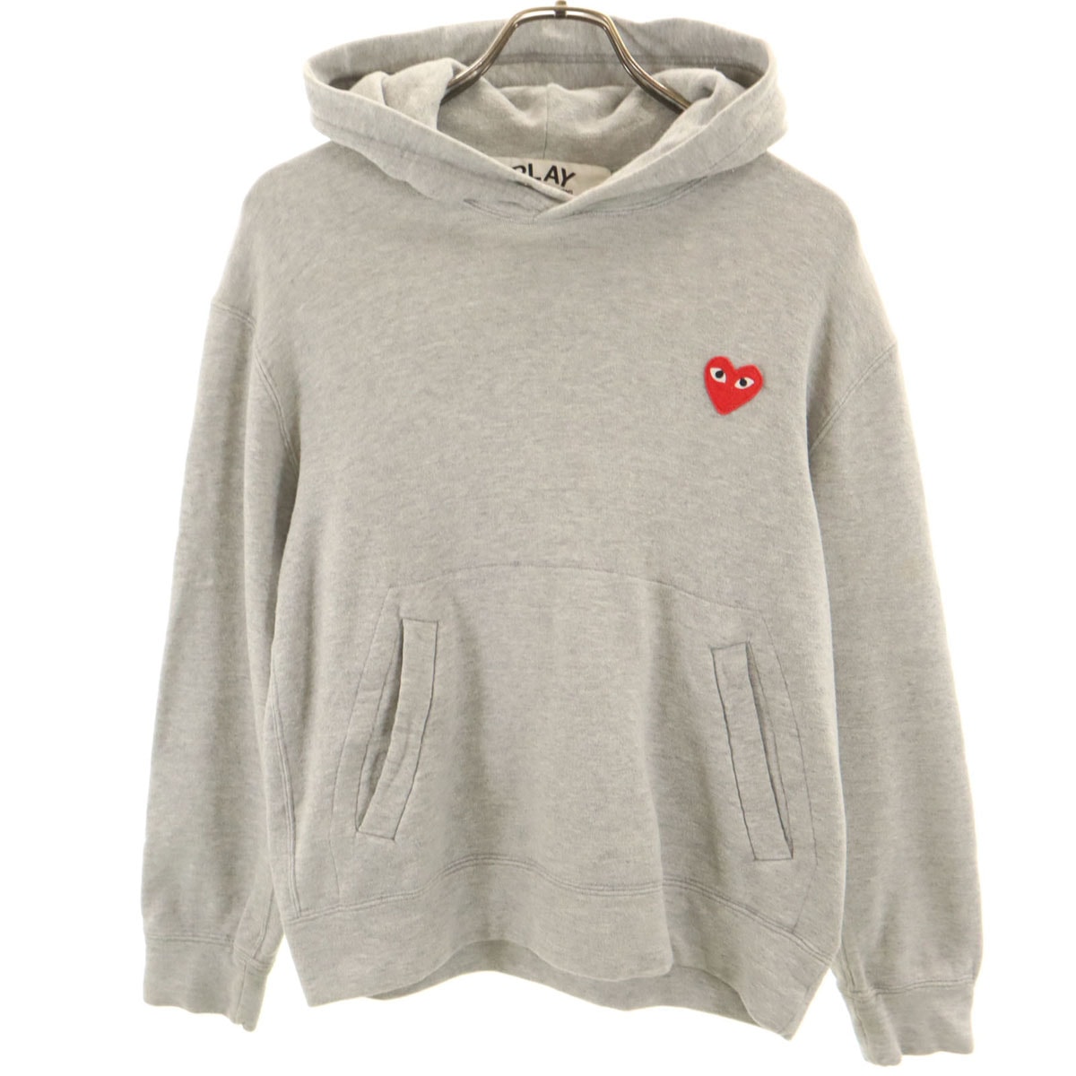 PLAY COMME des GARCONS プレイコムデギャルソン 2012年 日本製 長袖 スウェットパーカー S グレー