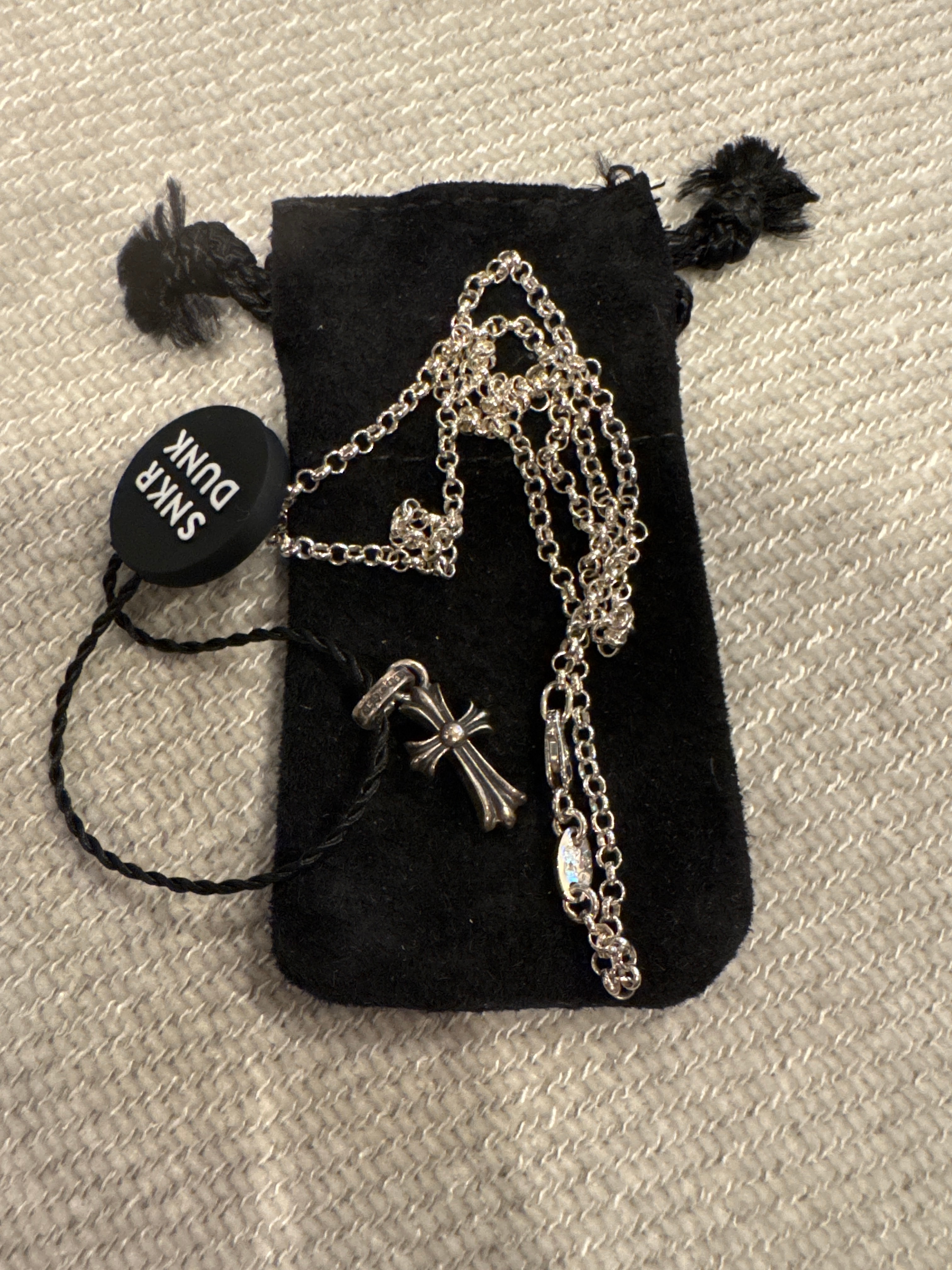 Chrome Hearts CH Cross Baby Fat Charm "Silver"