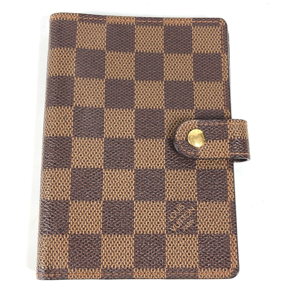 ルイヴィトン LOUIS VUITTON アジェンダPM R20700 ダミエ システム手帳 ステーショナリー 手帳カバー ダミエキャンバス エベヌ ブラウン