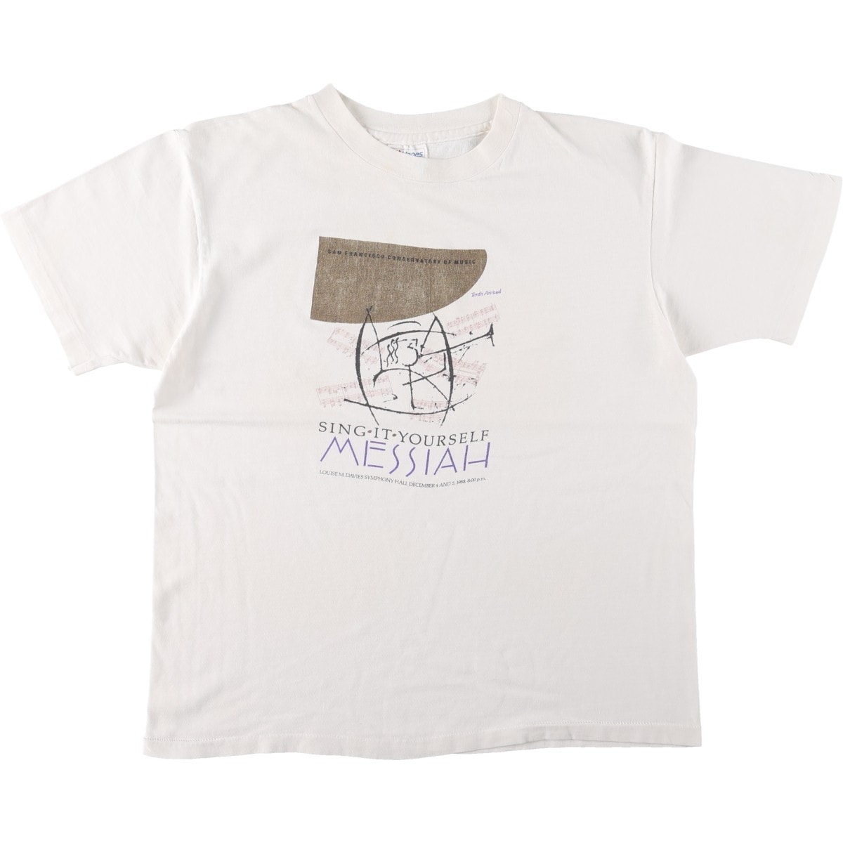 古着 ヘインズ Hanes BEEFY-T Sing-It-Yourself Messiah バンドTシャツ バンT USA製 メンズL相当/eaa681234