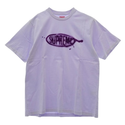 Supreme シュプリーム Tシャツ 22SS Ink Blot S/S Top インクブロット ショートスリーブ Tシャツ 半袖 カットソー パープル系 L【新古品】【未使用】【中古】