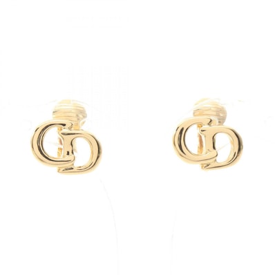 ディオール Dior CDロゴ イヤリング ジュエリー GP(ゴールドメッキ) レディース ゴールド系 【中古】