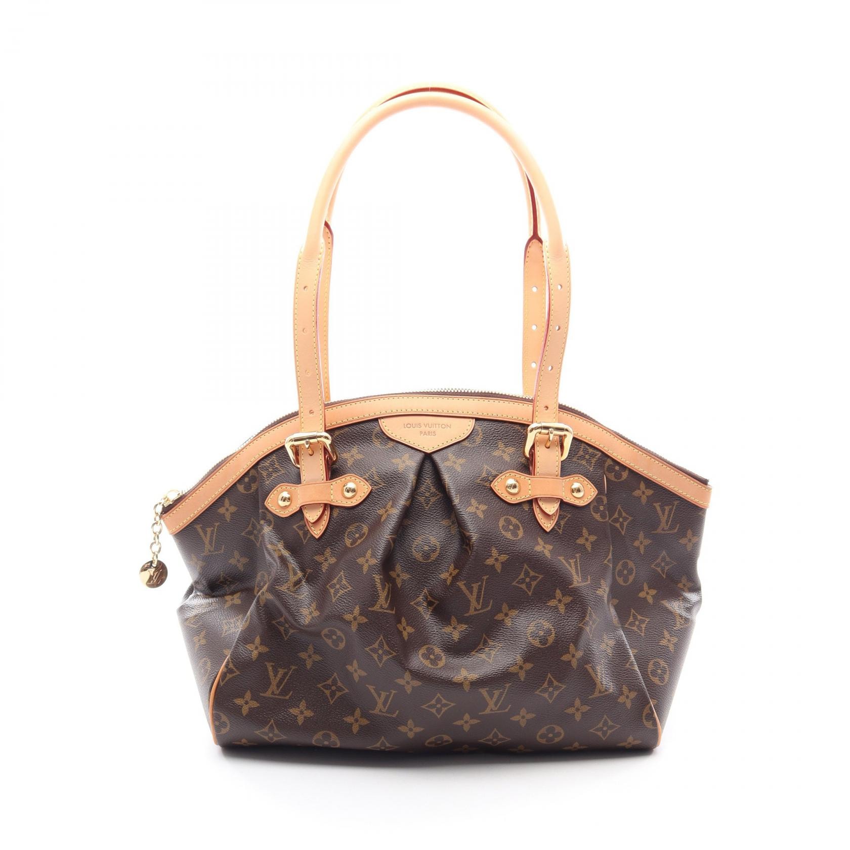 ルイ・ヴィトン LOUIS VUITTON ティヴォリGM ハンドバッグ バッグ PVCコーティングキャンバス レザー モノグラム レディース ブラウン系 M40144 【中古】
