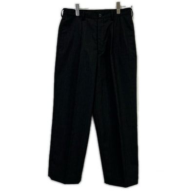 バトナー BN-26SM-013 チャコール SUMMER WOOL ONE TUCK TROUSERS 1