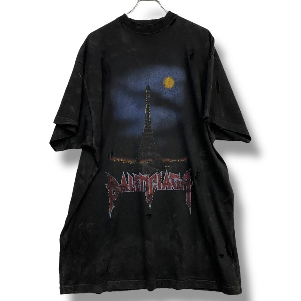 BALENCIAGA Paris Moon T-shirt Oversized "Black"