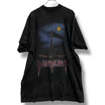 BALENCIAGA Paris Moon T-shirt Oversized "Black"