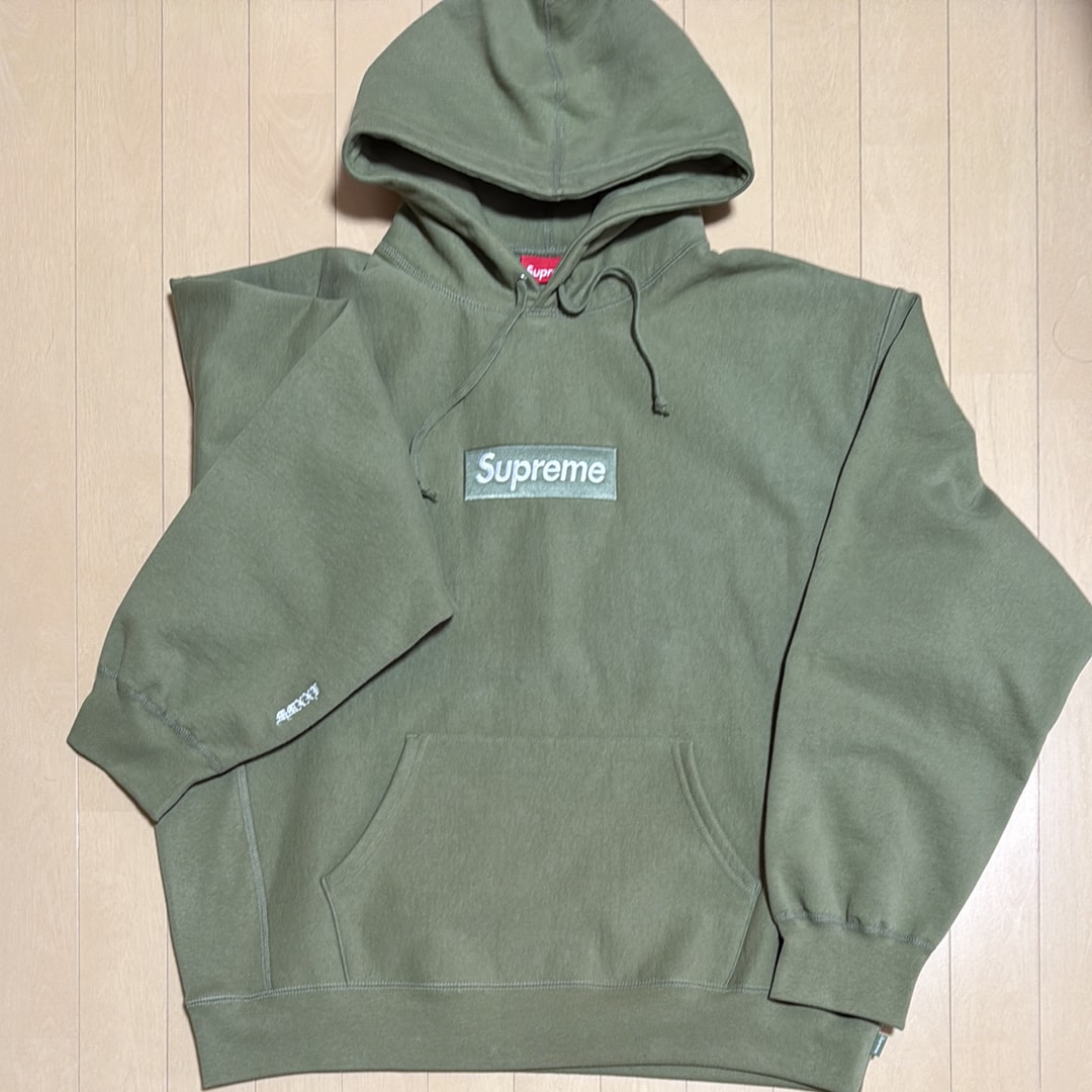Supreme Box Logo Hooded Sweatshirt (25FW) "Light Olive"