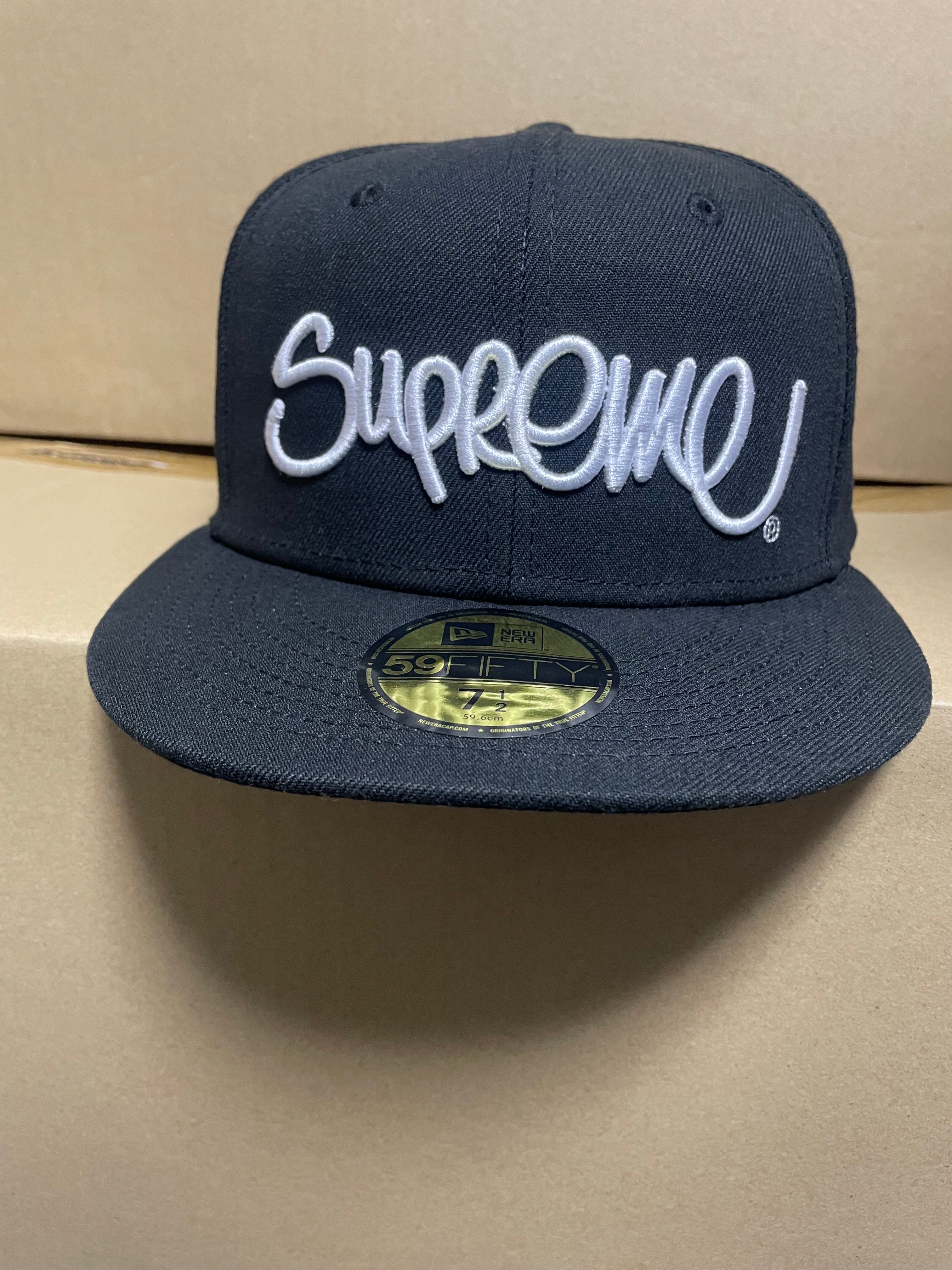 Supreme Handstyle New Era "Black"