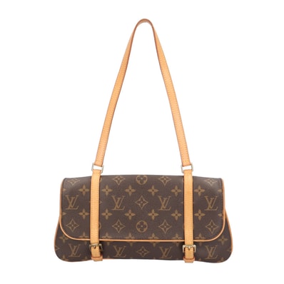 ルイヴィトン マレル モノグラム ショルダーバッグ モノグラムキャンバス M51157 ブラウン レディース LOUIS VUITTON 中古