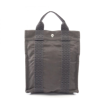 エルメス HERMES エールライン アドPM リュックサック バックパック バッグ ナイロンキャンバス レディース グレー系 【中古】